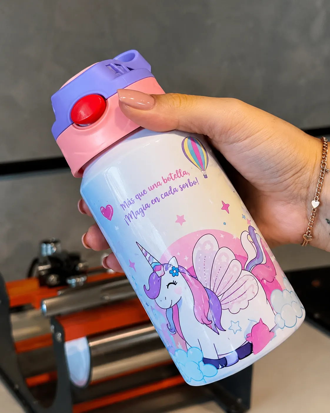 Squeeze infantil com unicórnio